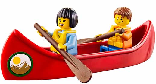 Autocaravana de Lego_canoa_Juguetes e ideas