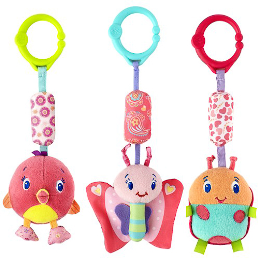 Pretty in pink Bright Starts colgantes-animales-rosas