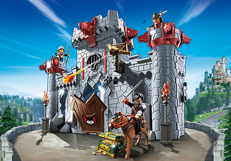 Super-4-Playmobil-Castillo-Maletín-del-Barón-Negro
