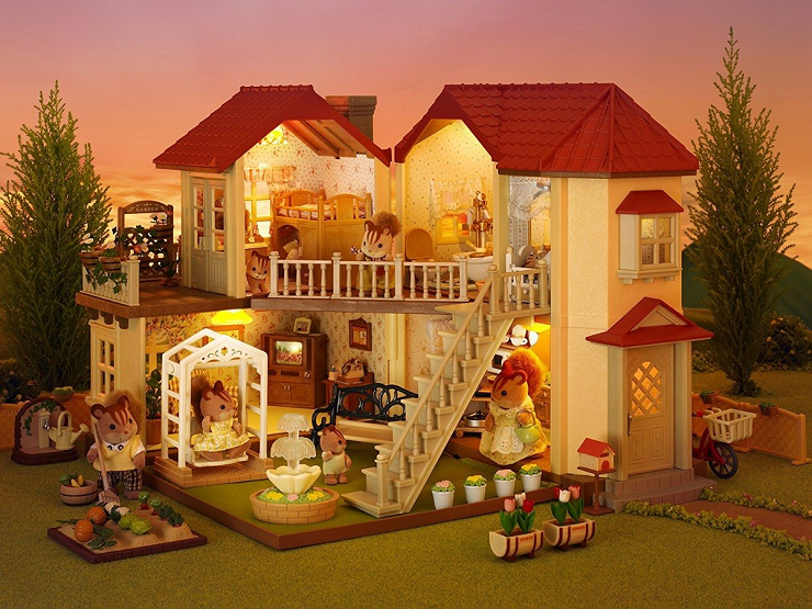 Sylvanian Families 5480 ciudad casa luz juego muñecas juguetes infantiles Mercancía de clase B 