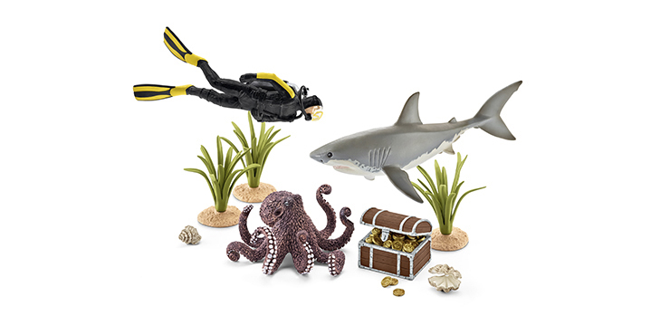 fondo-coral-buceador-tesoros-schleich