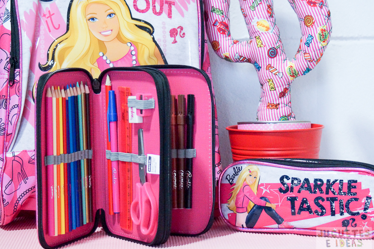 Min Gran cantidad En honor vuelta-al-cole-mochila-estuche-Barbie-Glitter-3 - Blog de juguetes